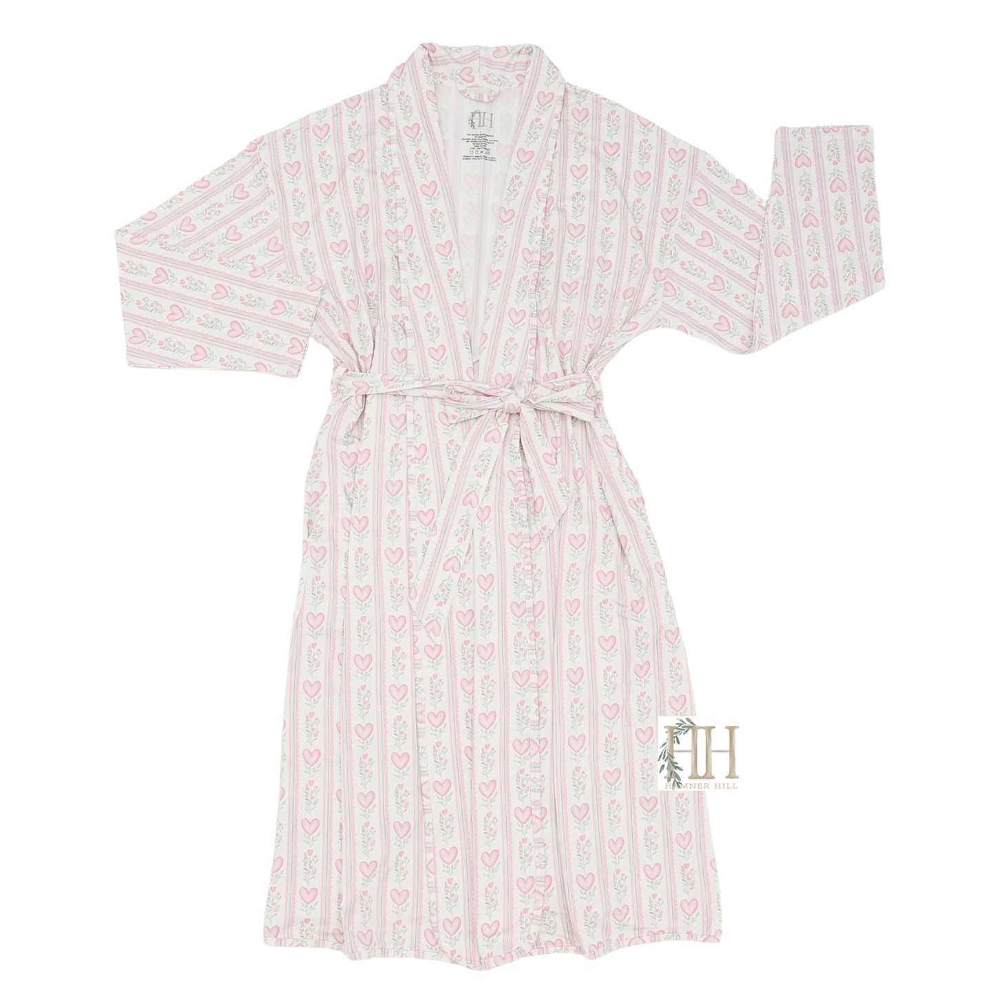 Womens Floral Heart Robe