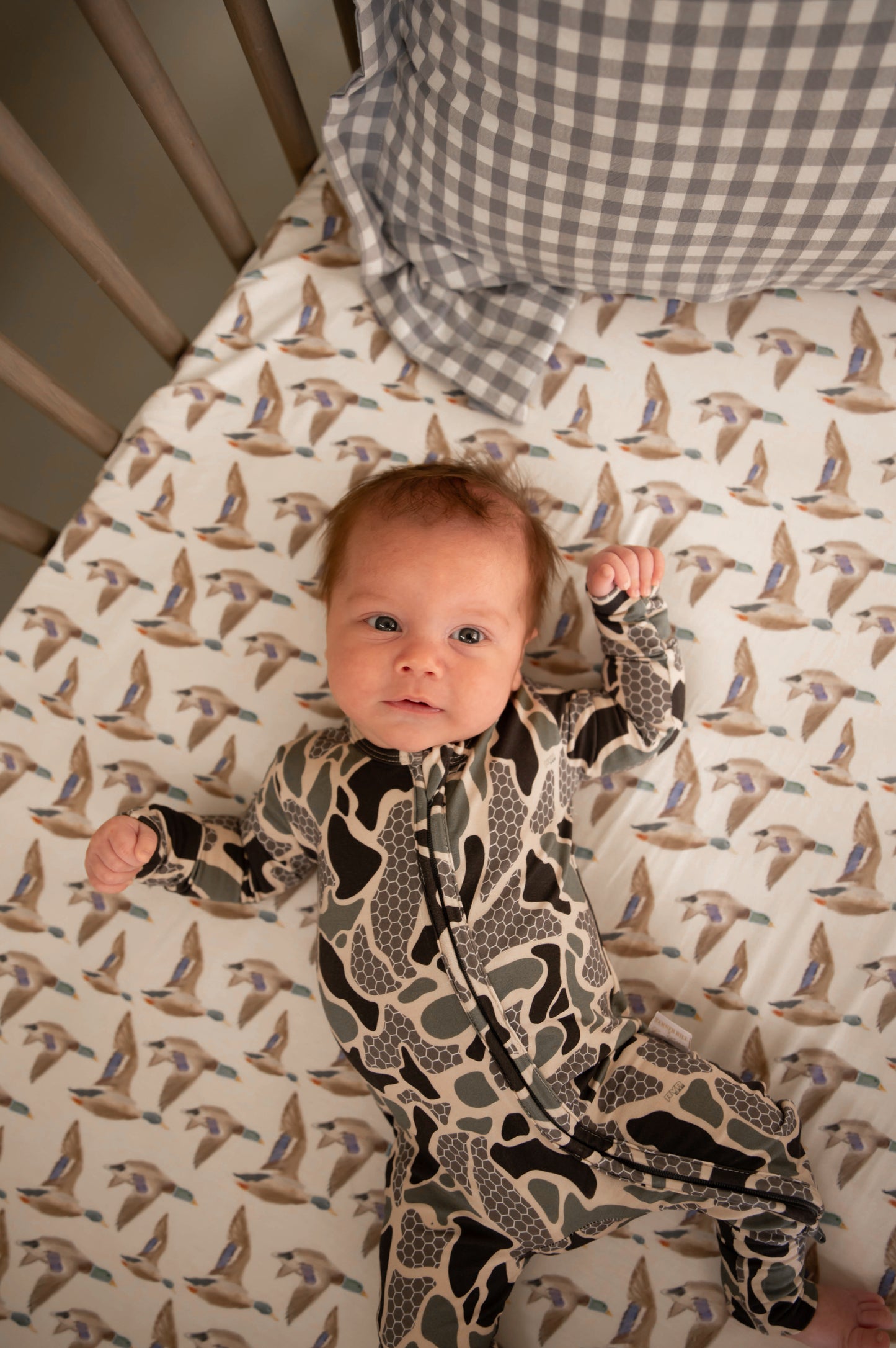 Boys HHxCC Double Zipper Romper - RVR Camo