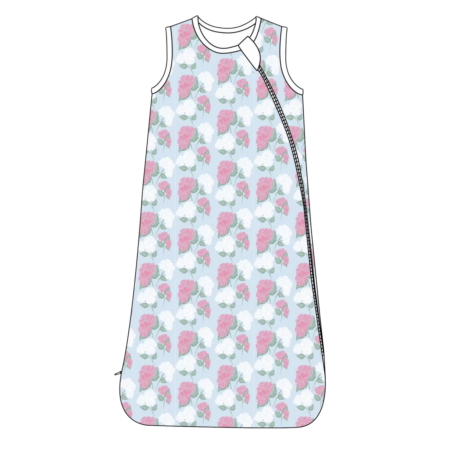 Girls Pink Hydrangeas Sleep Sack