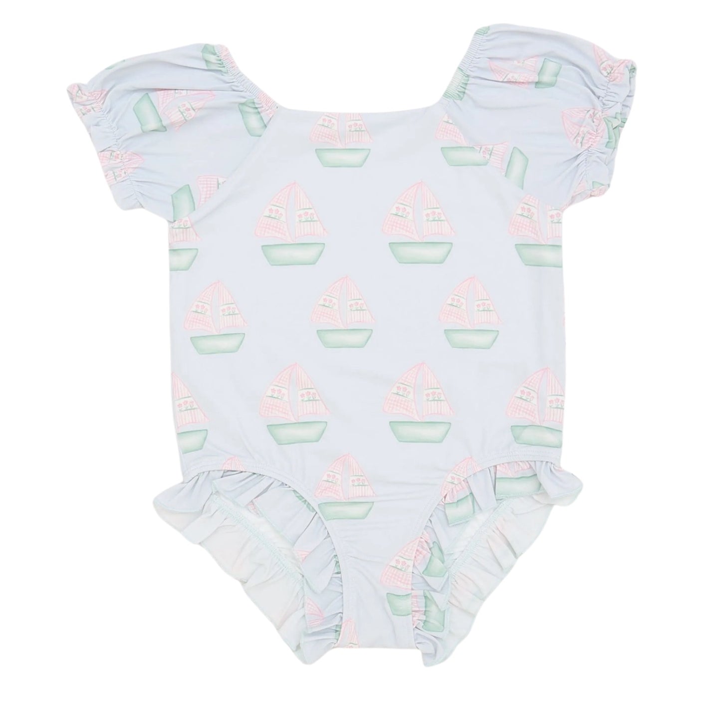Girls Sailboat One Piece Swim