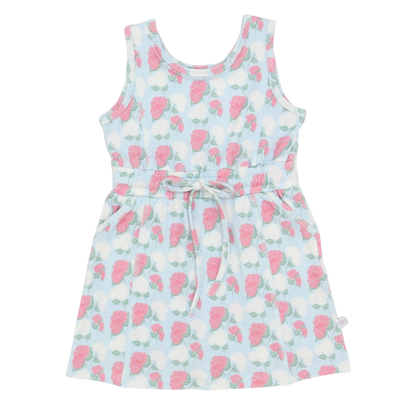 Girls Sleeveless Hydrangea Skort Dress