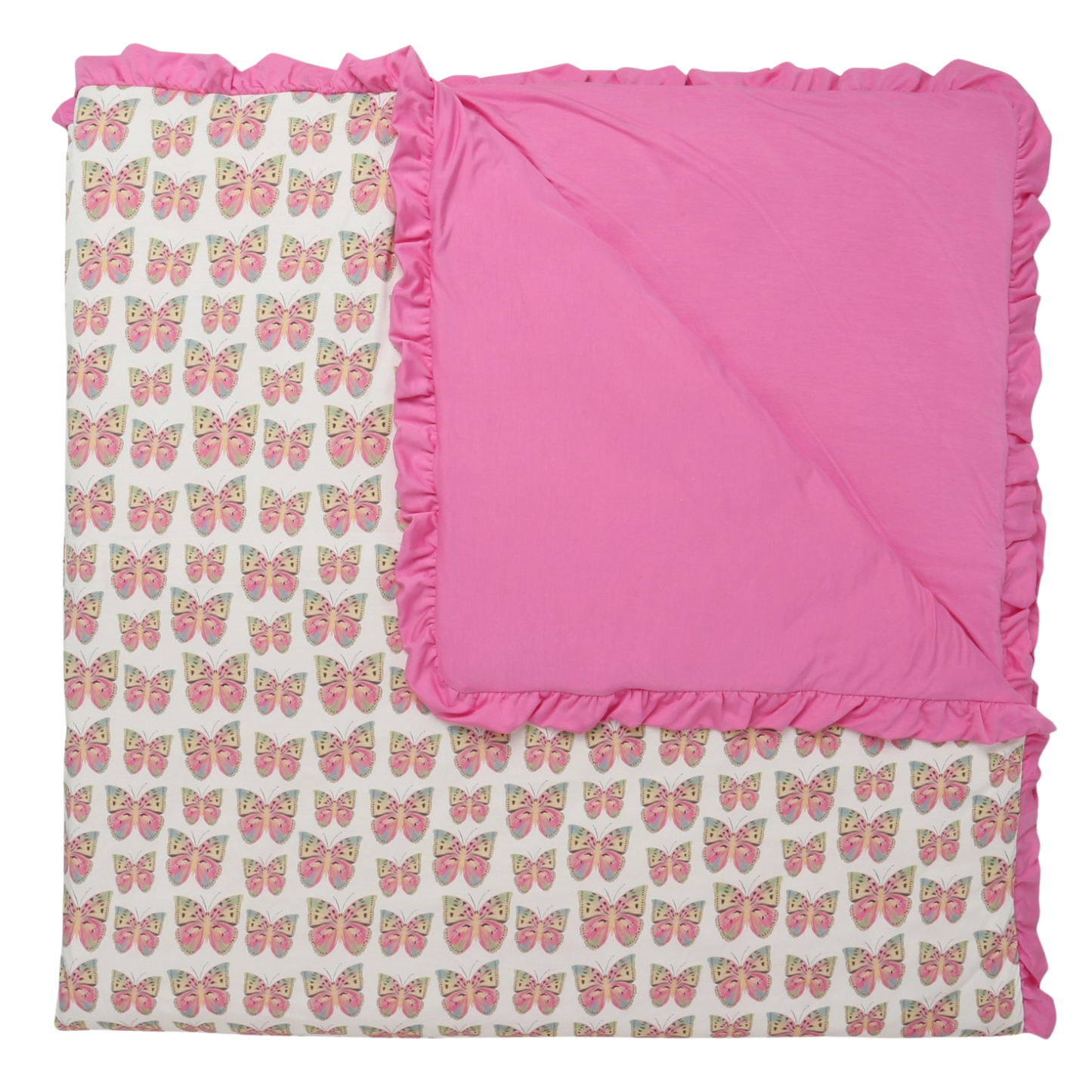 Butterfly Ruffle Large Blanket