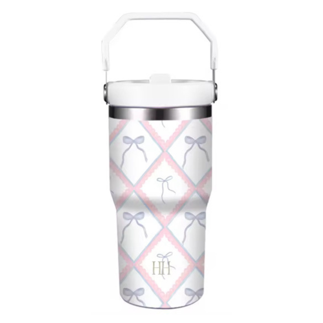 Ribbons and Bows Straw Cup