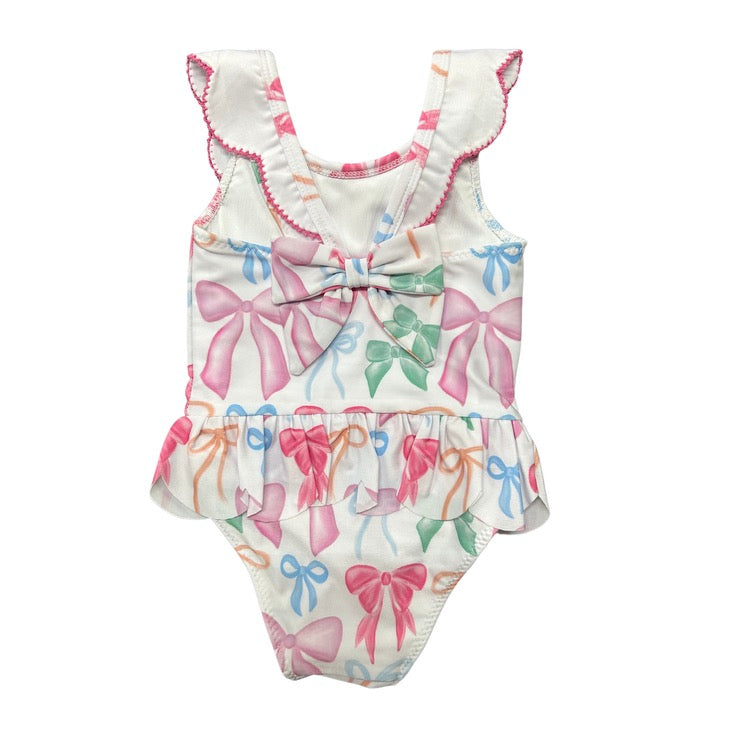 Put a Bow on It Scalloped One Piece