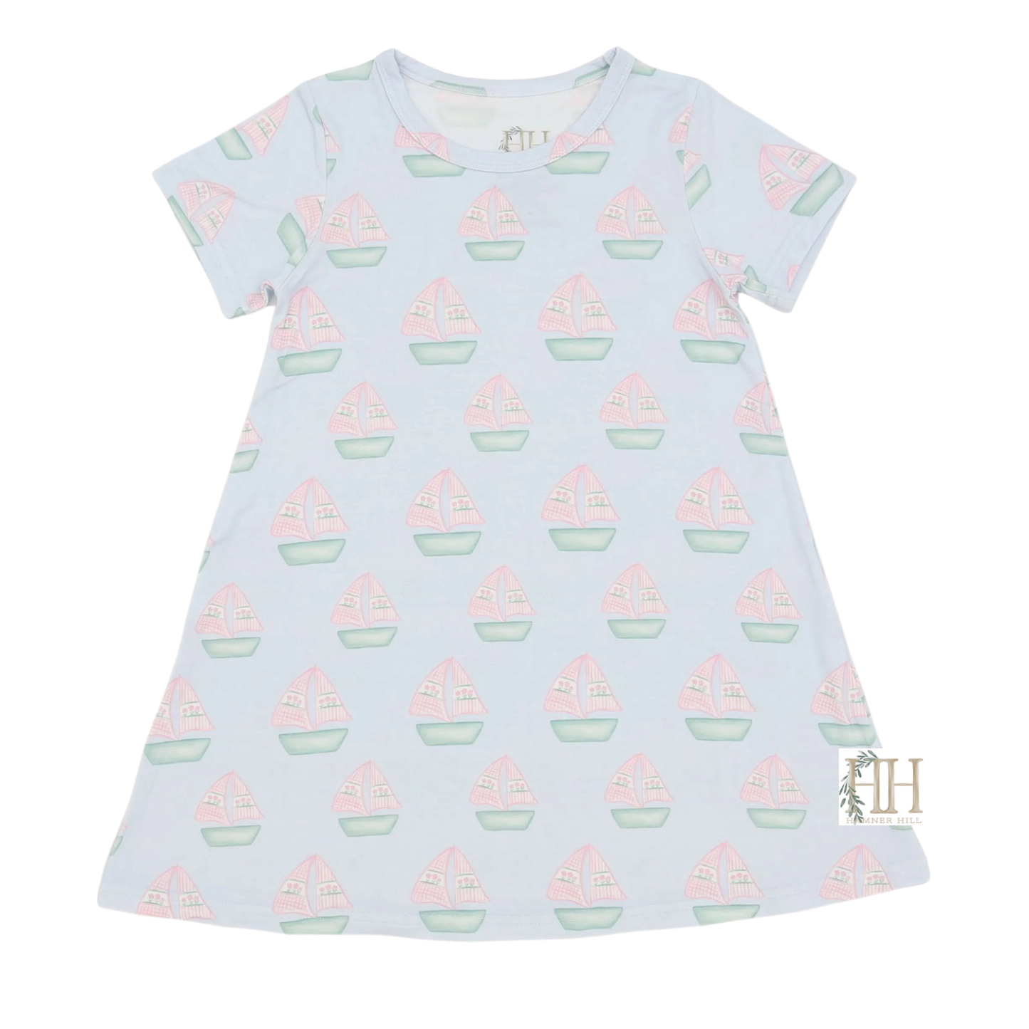 Girls Sailboat Bamboo Dress