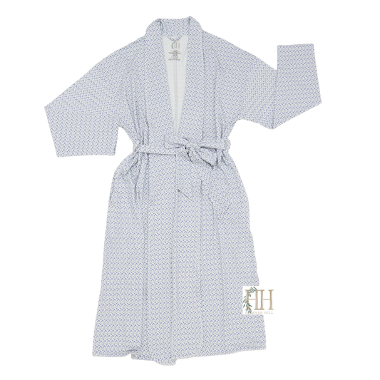 Womens Purple Floral Robe