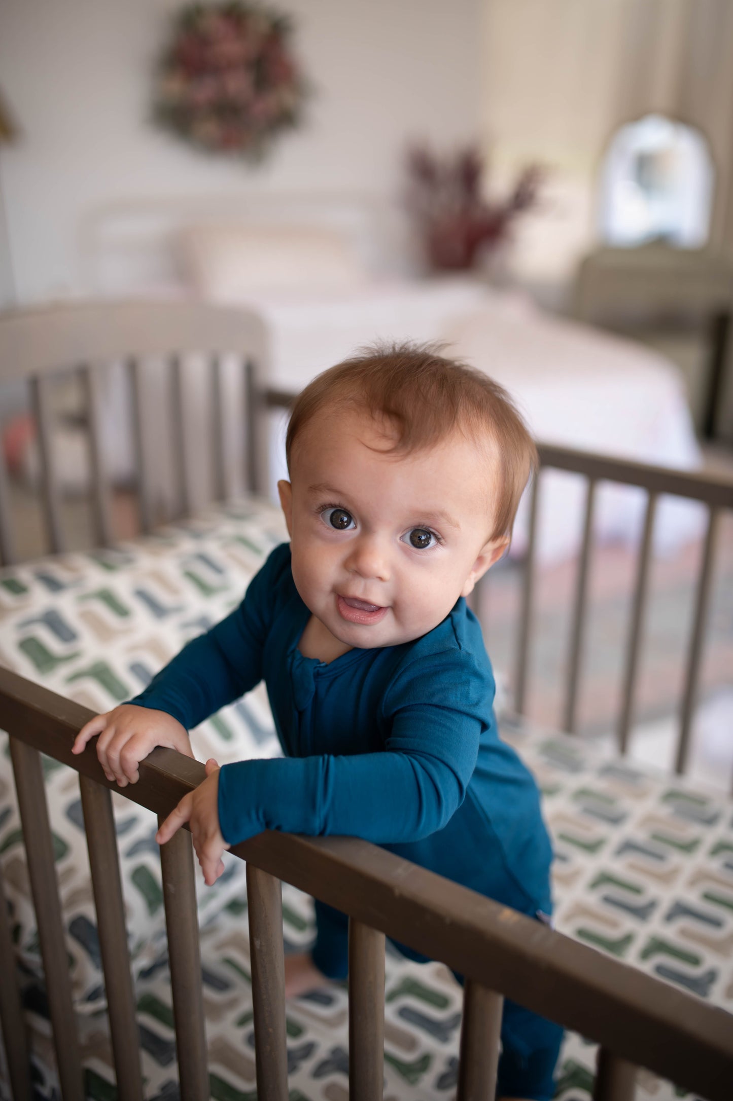 Boys Dark Blue Double Zipper Romper