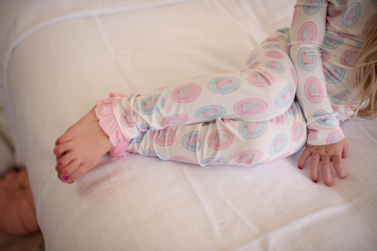 Girls Tulip Two Step Ruffle Loungewear Set