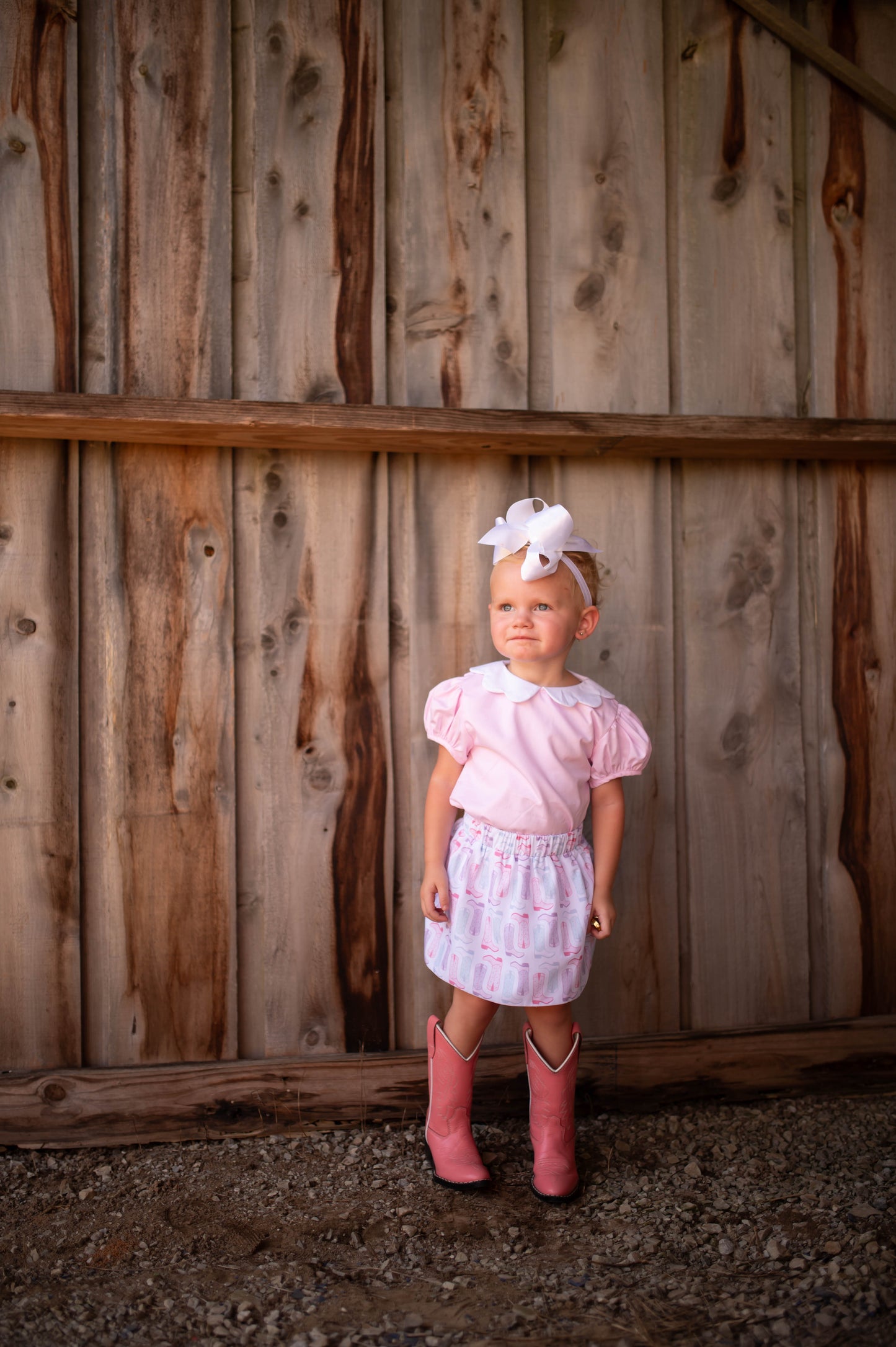 Girls Petals & Spurs Top and Skort Set