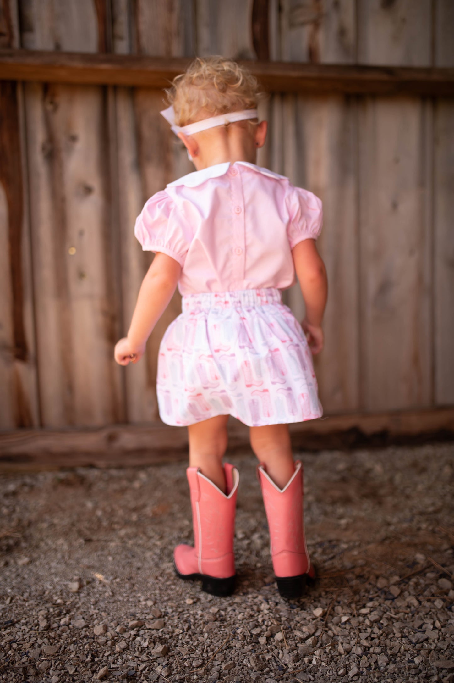 Girls Petals & Spurs Top and Skort Set