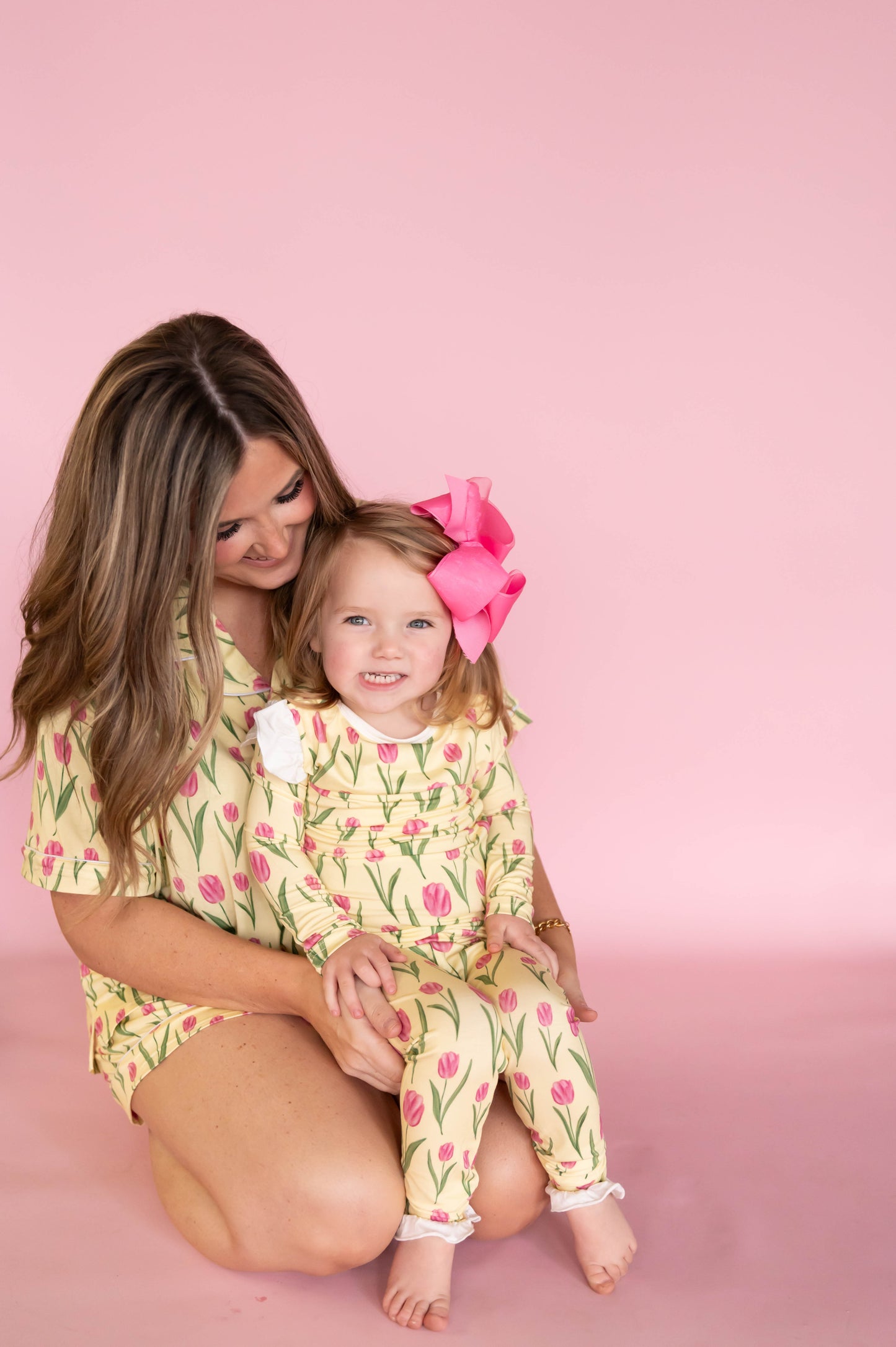 (PRE PURCHASE - ARRIVAL LATE JUNE) Girls Tulip Ruffle Loungewear Set