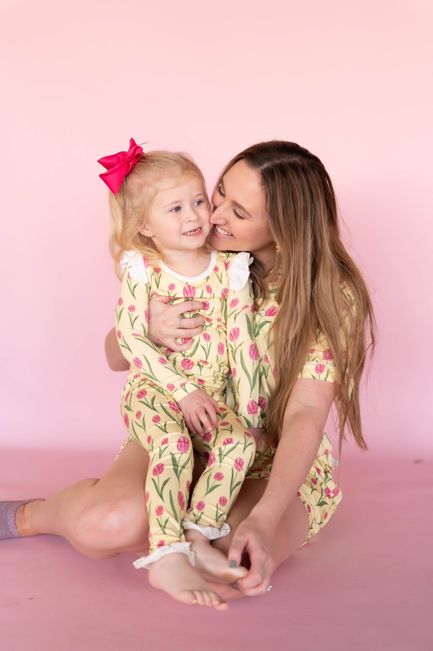 (PRE PURCHASE - ARRIVAL LATE JUNE) Girls Tulip Ruffle Loungewear Set