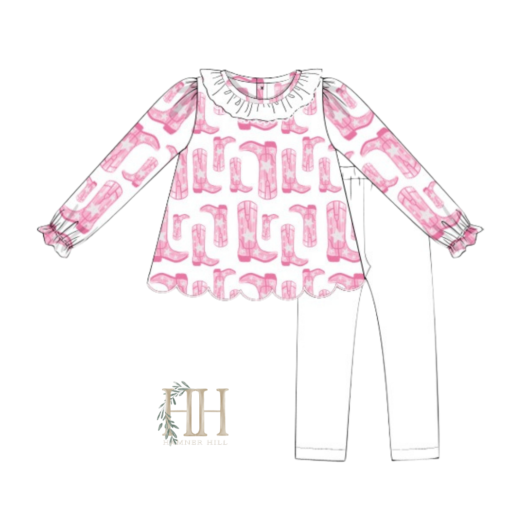 Rodeo Cowgirl Top & Pants Set