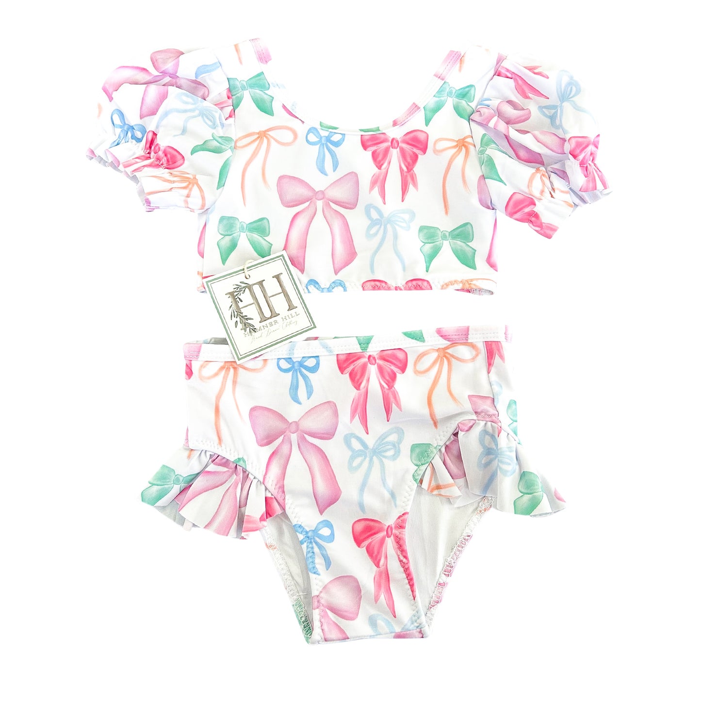 Put a Bow on It Bubble Sleeve Two Piece