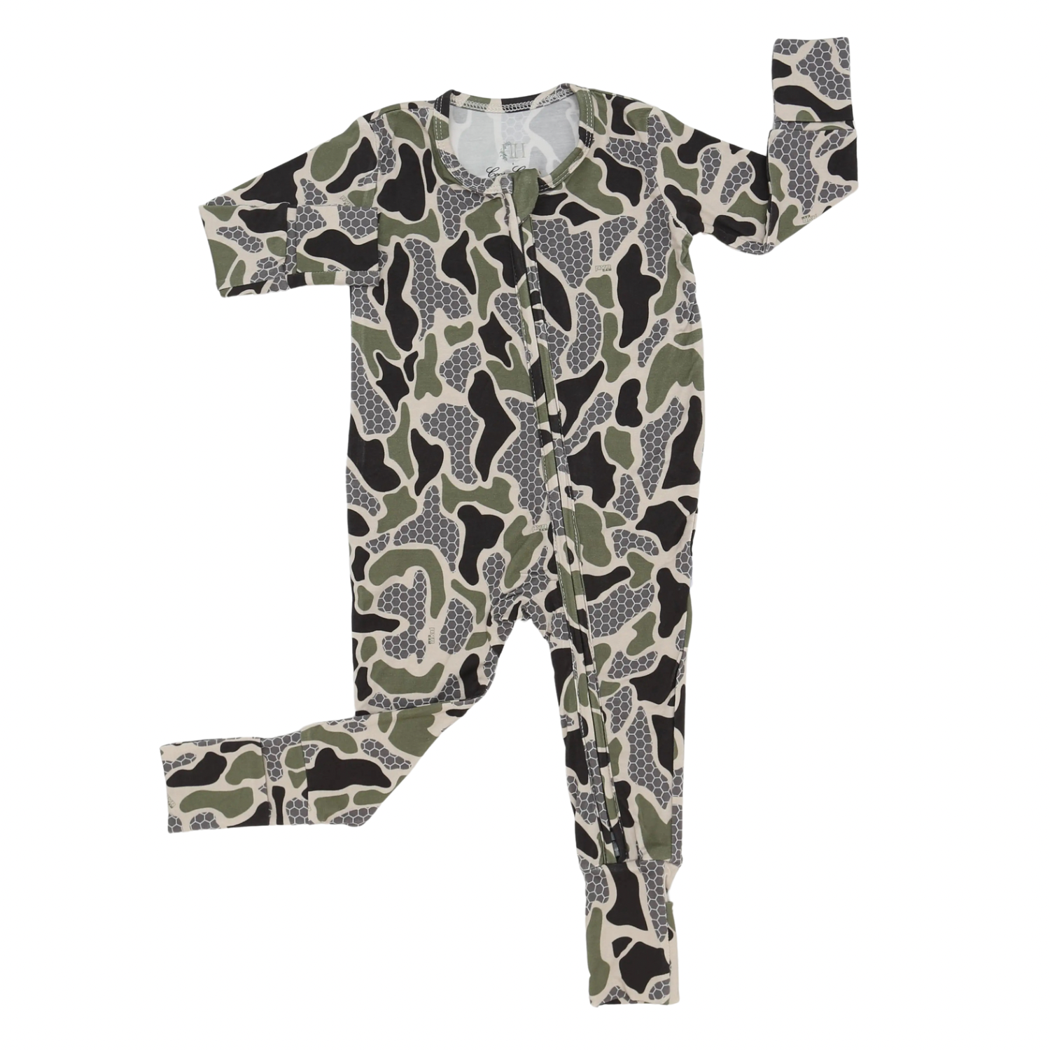 Boys HHxCC Double Zipper Romper - RVR Camo – Hamner Hill