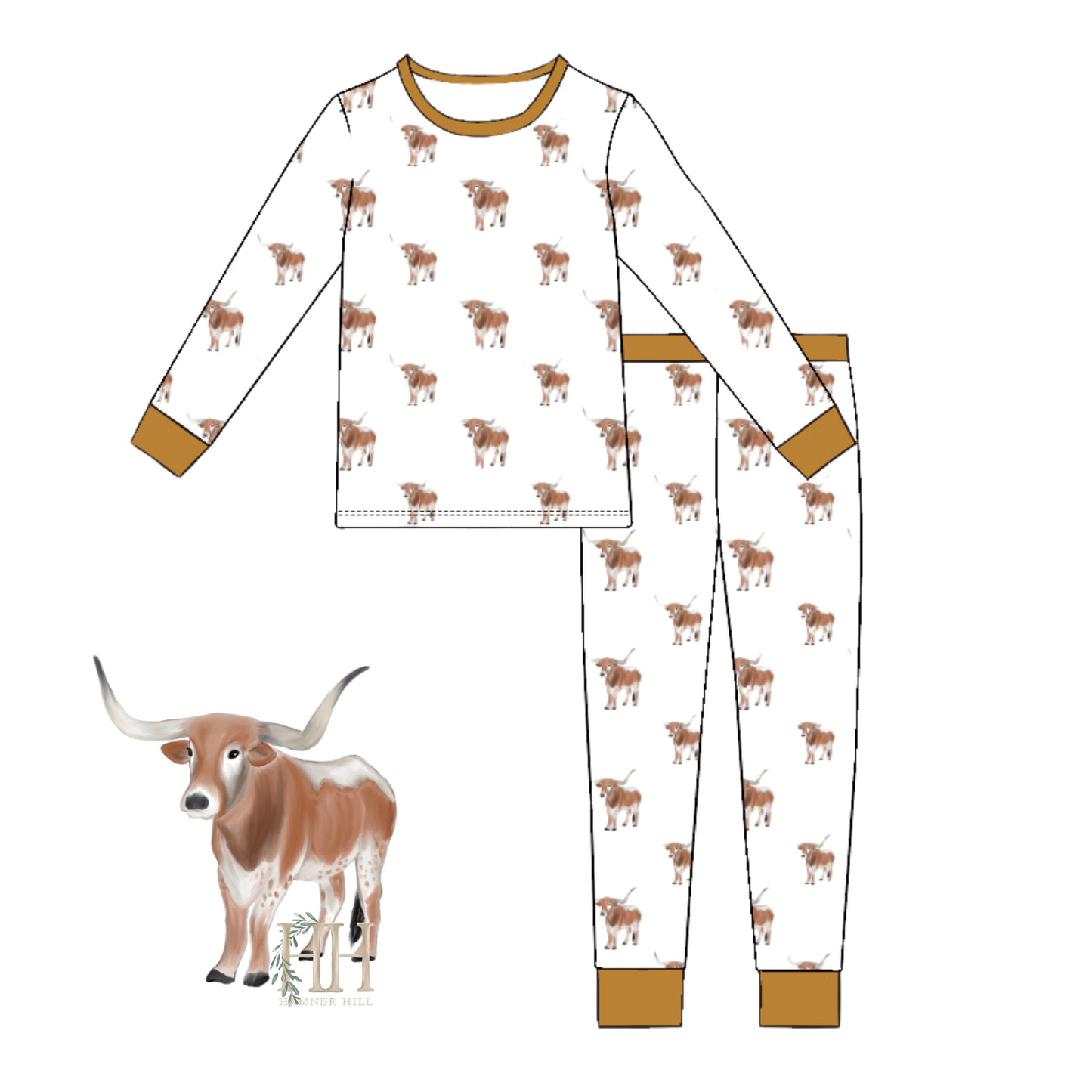 Longhorn Loungewear Set