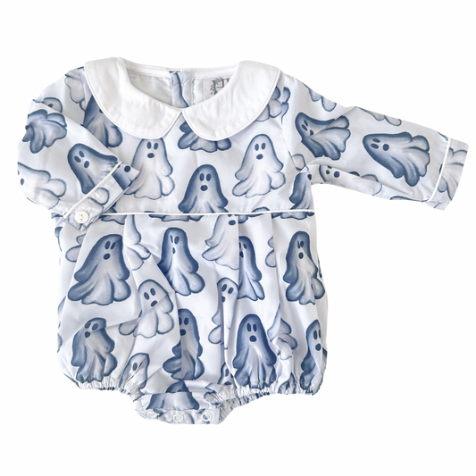 Blue Ghosts Long Sleeve Bubble