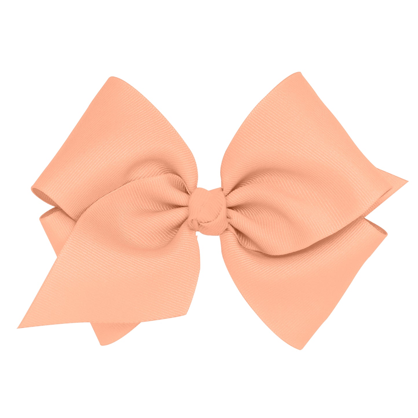 Mini King Classic Grosgrain Hair Bow (Knot Wrap) - Light Coral