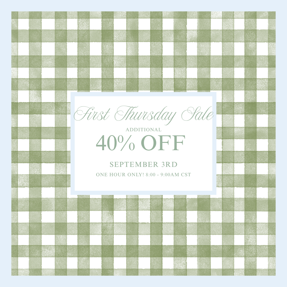 September First Thursday Sale
