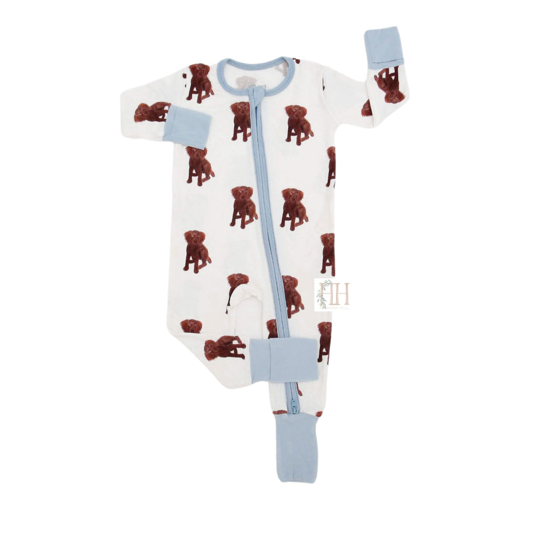 Boys Boykin Double Zipper Romper