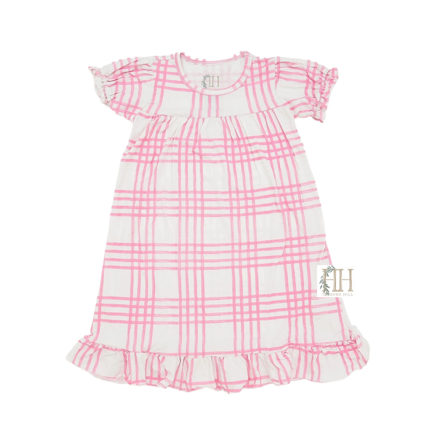 Preppy Pink Plaid Nightgown