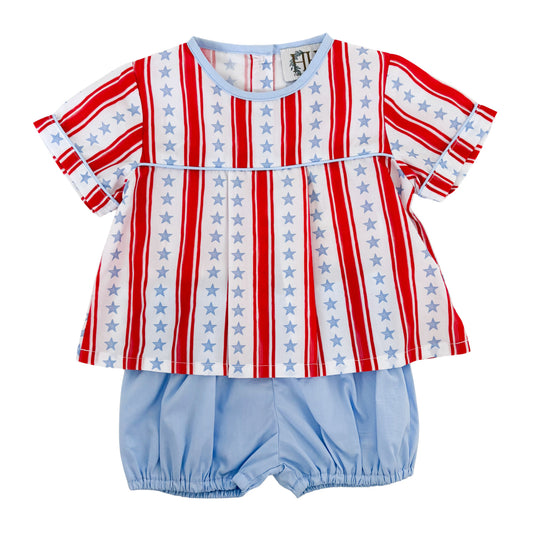 Boys Stars and Stripes Bloomer Set
