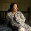 Womens Pheasant Long Sleeve Button Down Bamboo Loungewear Set