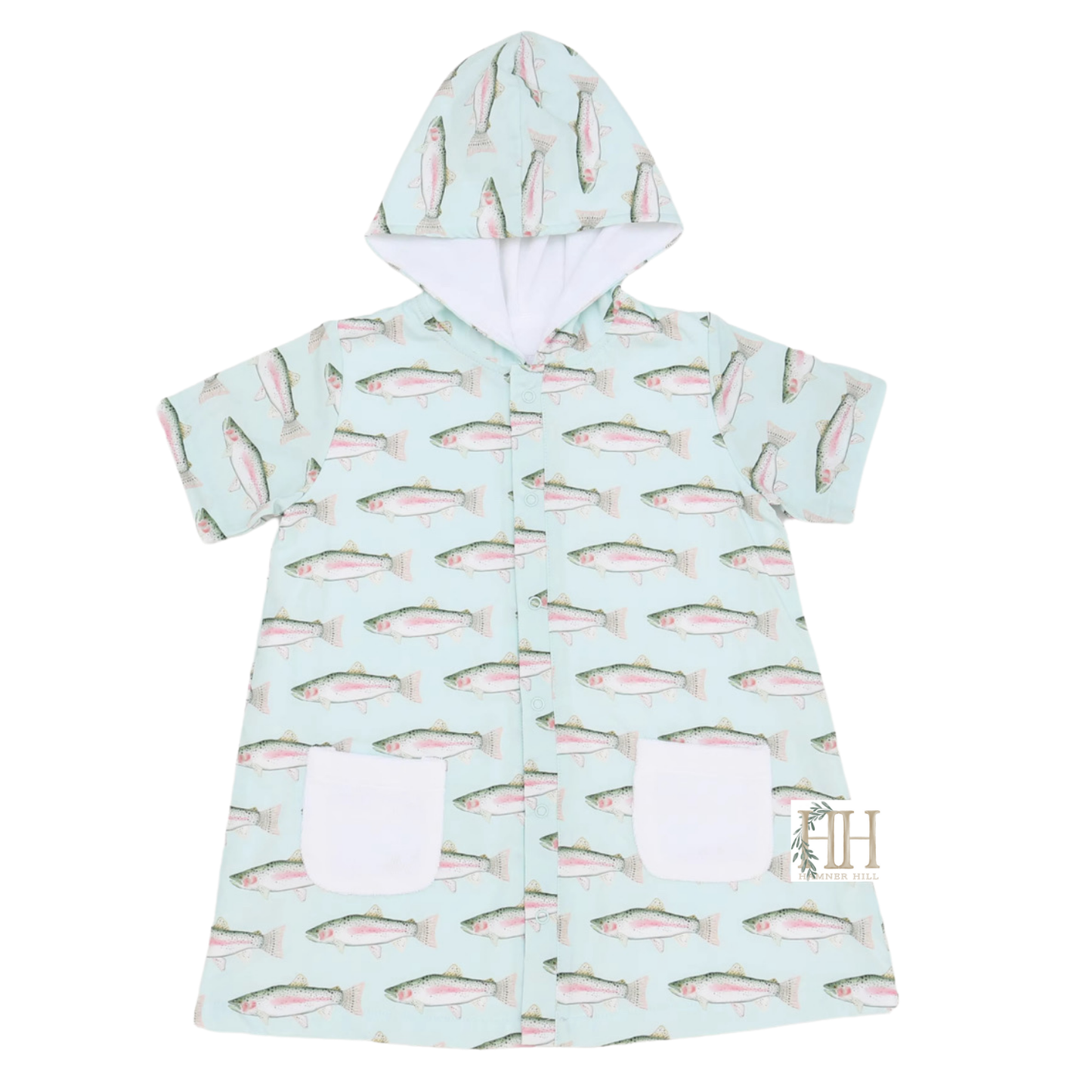 Boys Trout Hooded Coverup
