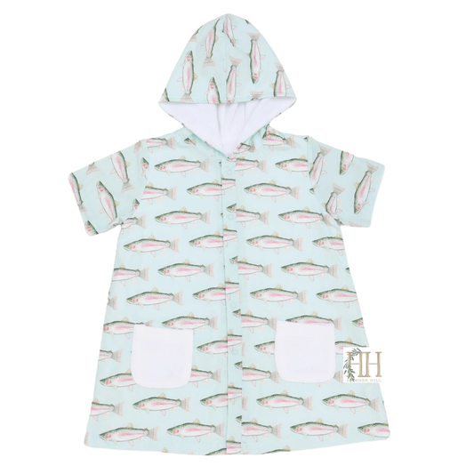 Boys Trout Hooded Coverup