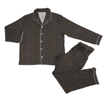 Womens Cabin Cozy Long Sleeve Button Down Bamboo Loungewear Set