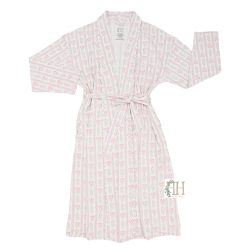 Womens Floral Heart Robe