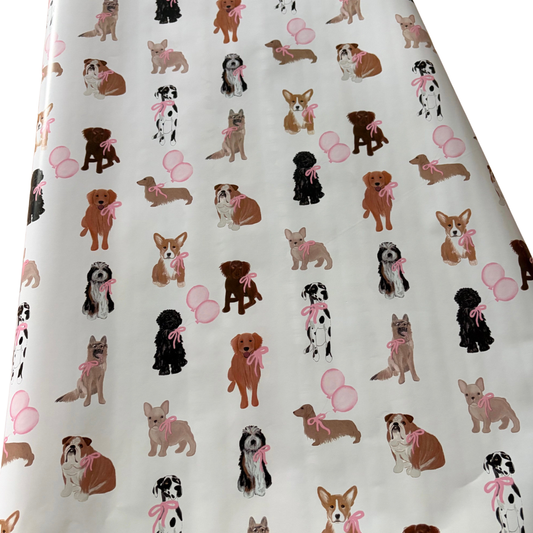 Pink Birthday Pup Gift Wrap