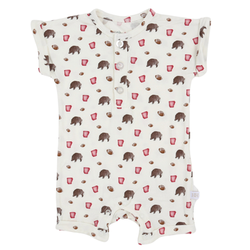 Boys Hog Button Romper