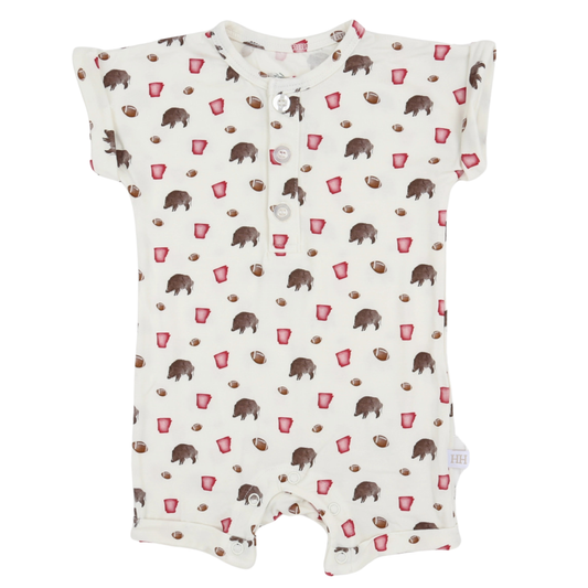 Boys Hog Button Romper