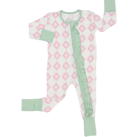 Girls Everleigh Double Zipper Romper