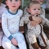 Boys Brown Wild West Zipper Romper