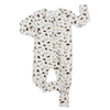 Girls Outdoors Ruffle Double Zipper Romper