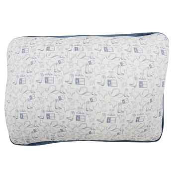 Blue Wild West Throw Pillow & Pillowcase