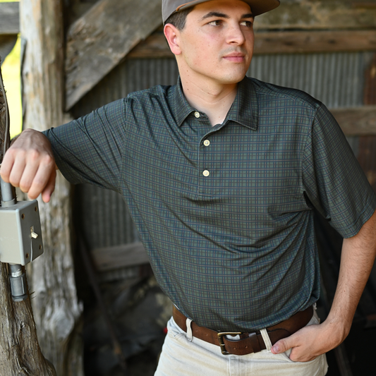 Mens Cabin Cozy Performance Polo