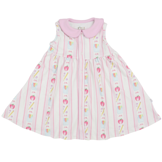 Girls Back to School Cotton Dress