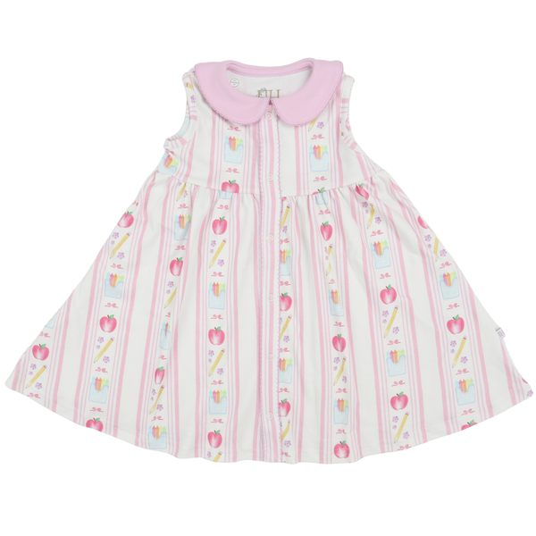 Girls Back to School Cotton Dress
