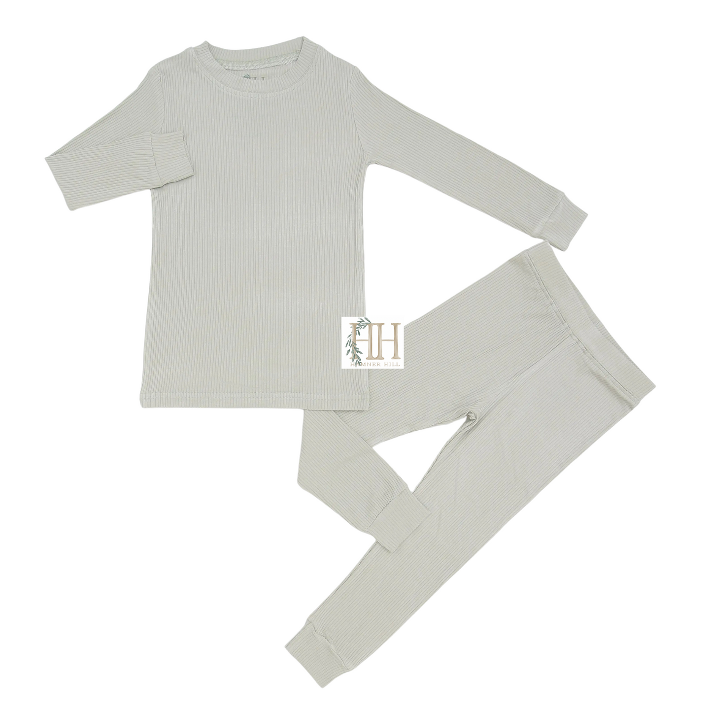 Sage Ribbed Loungewear Set