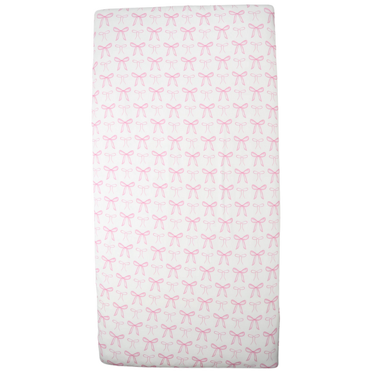 Girls Bigger The Bow Crib Sheets