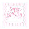 Pink Happy Birthday Gift Tag