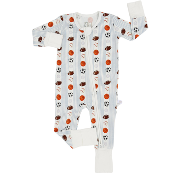 Boys Sports Double Zipper Romper