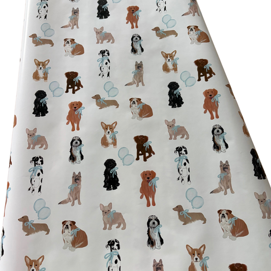 Birthday Blue Pup Gift Wrap