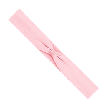 Add-a-Bow Cotton Jersey Baby Girls Hair Wrap - Light Pink (0/6m)