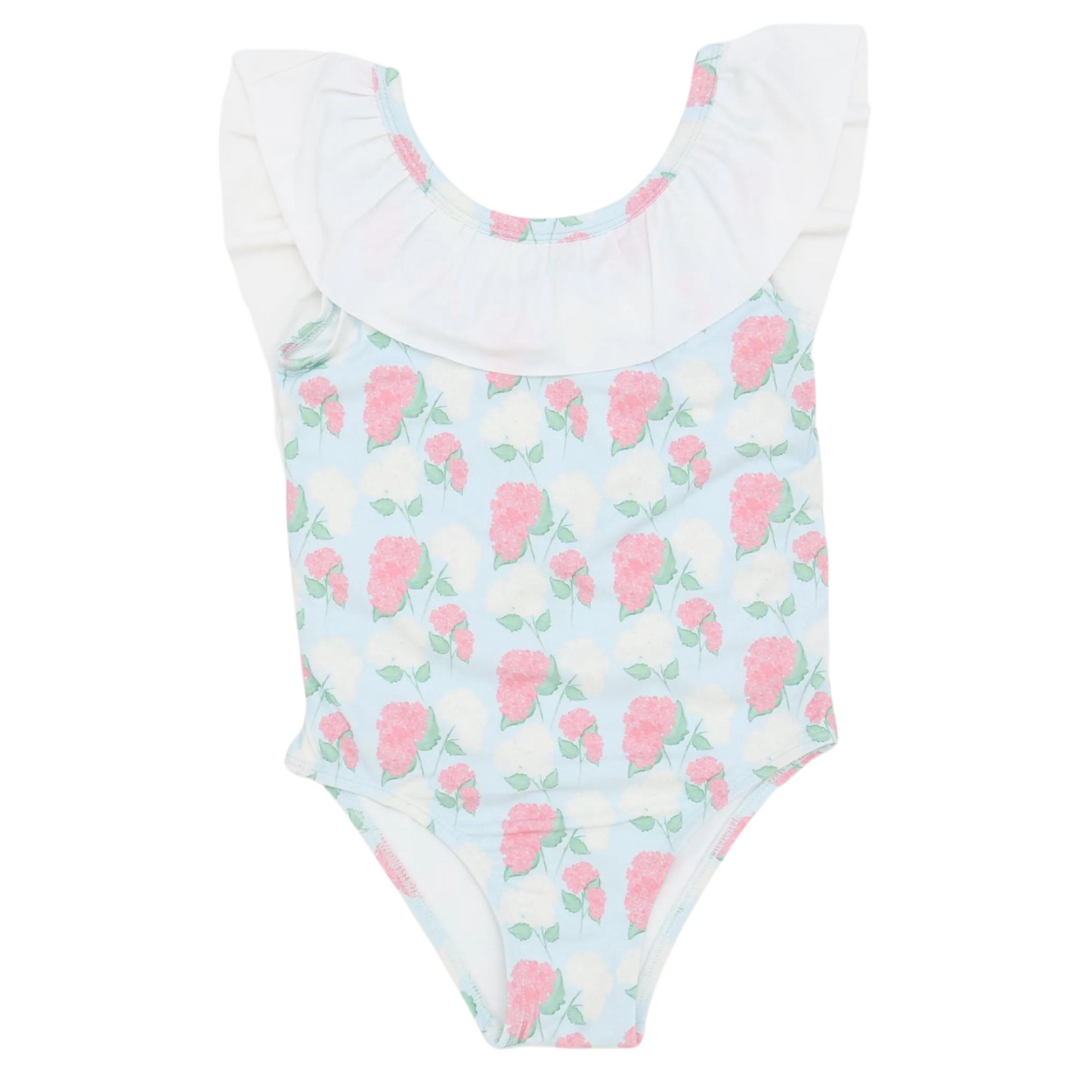 Girls Hydrangea Flutter Sleeve One Piece