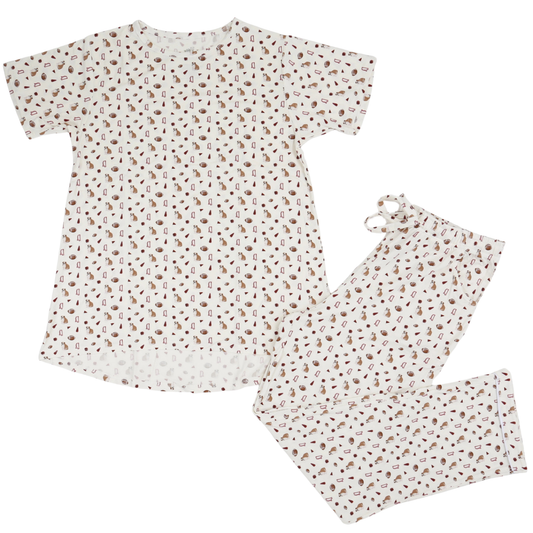 Womens Maroon Bulldog Loungewear Set