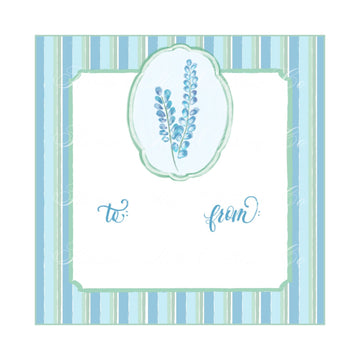 Blue Bonnet Gift Tag